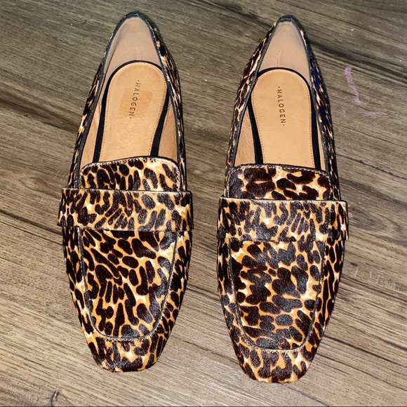 Halogen calf hair loafers